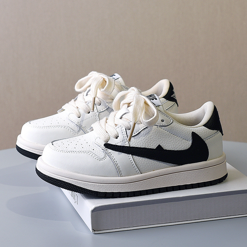 软底儿童小白鞋男童倒勾运动板鞋