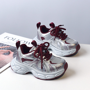 宝宝跑鞋 轻便儿童老爹鞋 旅游鞋 子2025秋冬季 加绒二棉男女童运动鞋