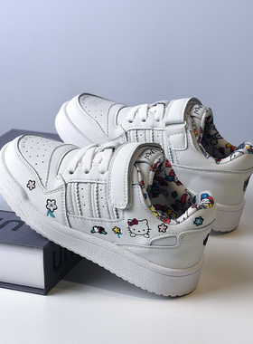 软底女童小白鞋儿童板鞋2026春秋季新款中大童男宝宝白色运动鞋子