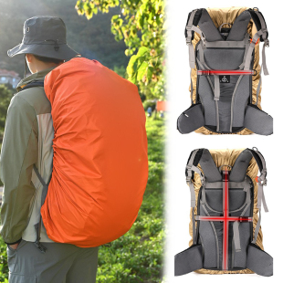 加厚双肩书包防雨罩内涂银户外登山背包骑行包驼包防水套防尘套