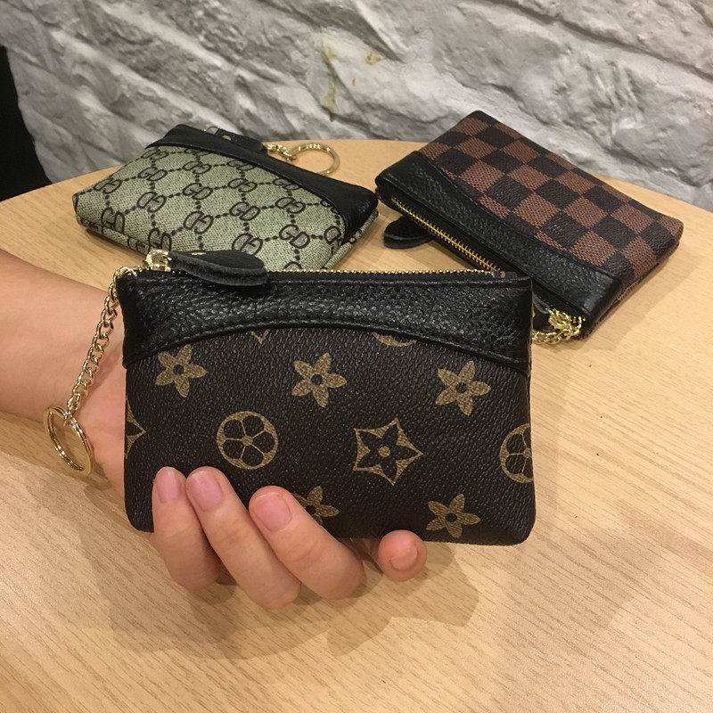 2018新款欧美短款钱包女拉链零钱包超薄小钱包钥匙包硬币袋