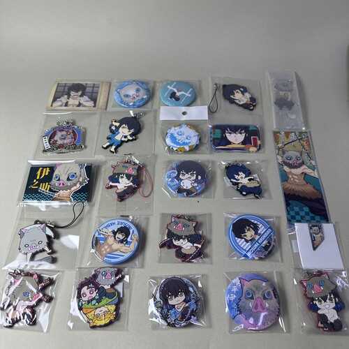 【鬼灭之刃】正版日谷中古吧唧嘴平伊之助个人池猪猪挂件徽章新6