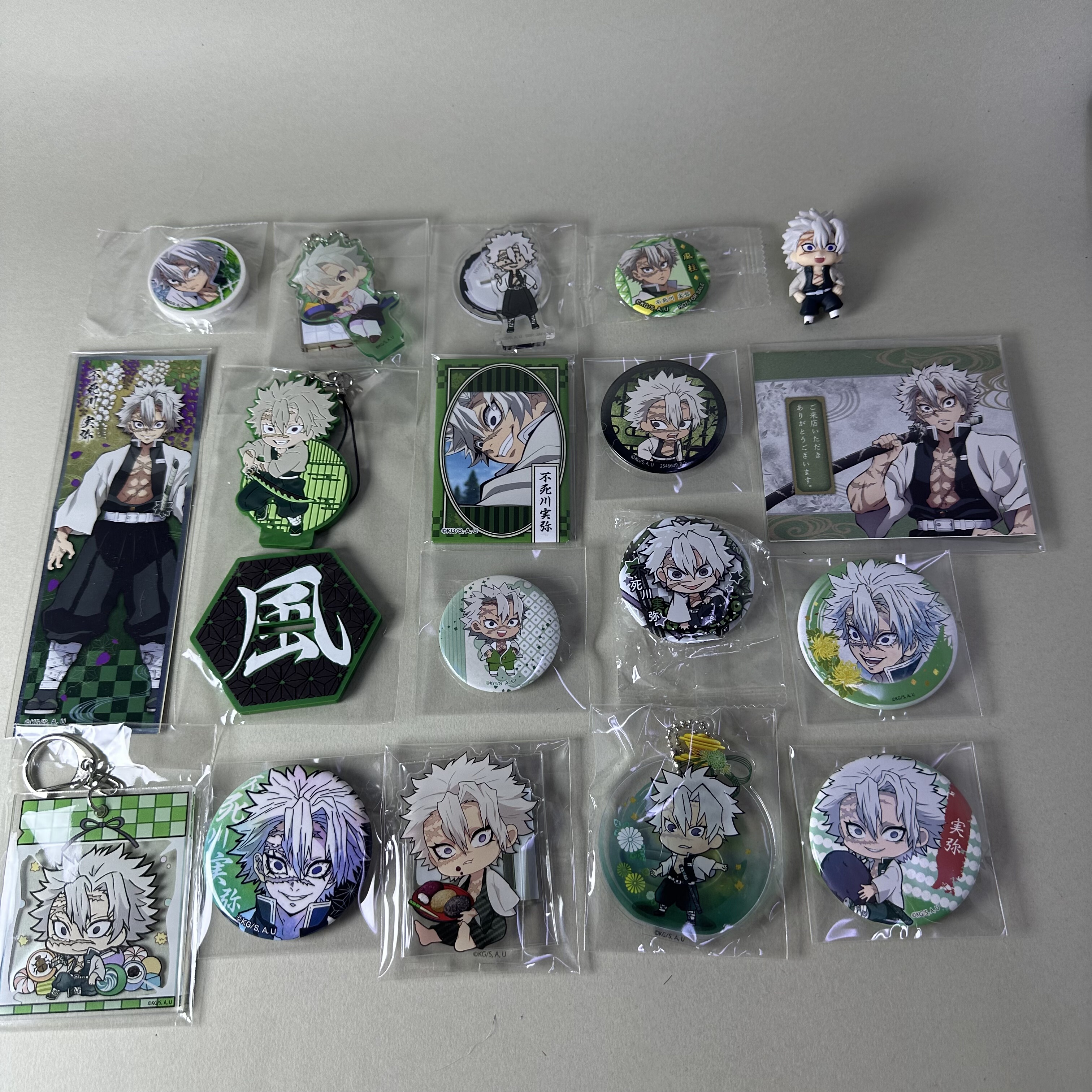 【鬼灭之刃】正版日谷动漫周边中古吧唧不死川实弥个人池新