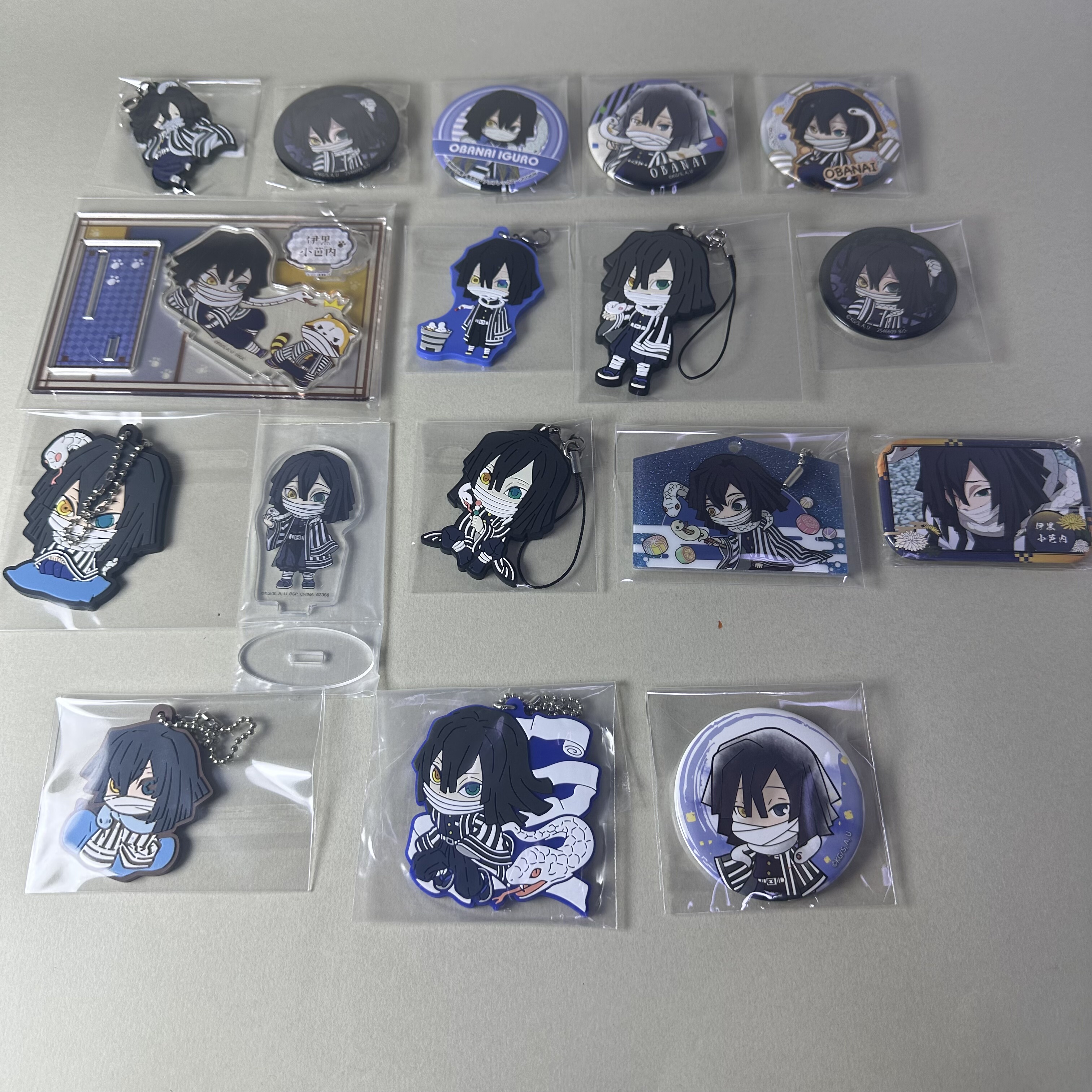 【鬼灭之刃】正版日谷中古吧唧伊黑小芭内个人池立牌挂件蛇柱新4