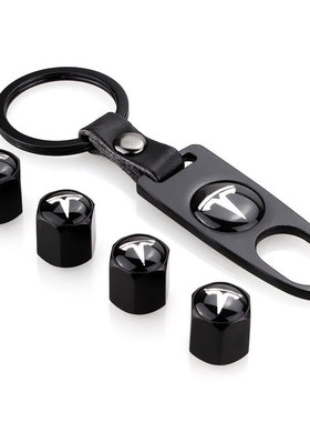 适用于特斯拉气门嘴帽Tesla气门芯轮胎盖Model3/Y/X/S改装饰配件