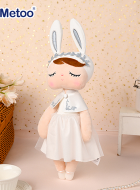咪兔metoo夏洛特公主安吉拉公仔天使安抚玩偶女孩房间摆件礼物