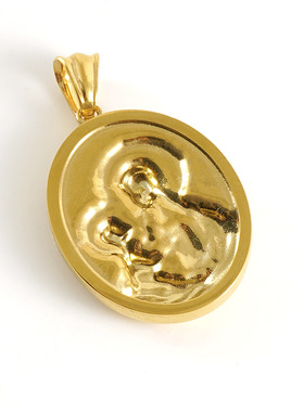 跨境新款时尚百搭不锈钢项链欧美个性时尚钛钢吊坠18k金饰品