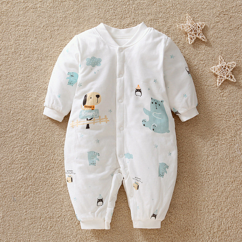 婴儿夹棉保暖连体衣冬季哈咪奇初生婴儿纯棉哈衣加厚新生幼儿爬服,童装/婴儿装/亲子装,连身衣/爬服/哈衣,淘宝优惠券,粉丝福利购,淘宝优惠卷