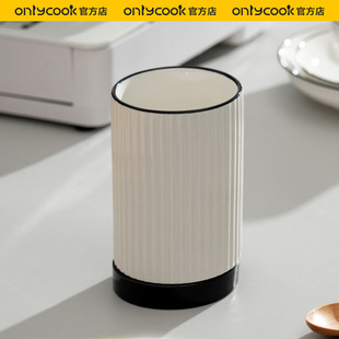 onlycook厨房陶瓷筷子筒沥水筷子架家用简约餐具勺子收纳桶筷子笼
