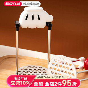 onlycook 304不锈钢土豆泥压泥器婴儿宝宝辅食捣碎工具按压碾压器