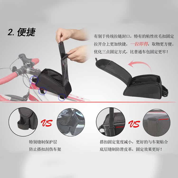 Sacoche pour vélo mixte EASYDO - Ref 2232110 Image 3