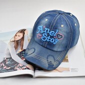 帽子女夏天棒球帽韩版 鸭舌帽女士情侣户外牛仔帽夏字母遮阳太阳帽