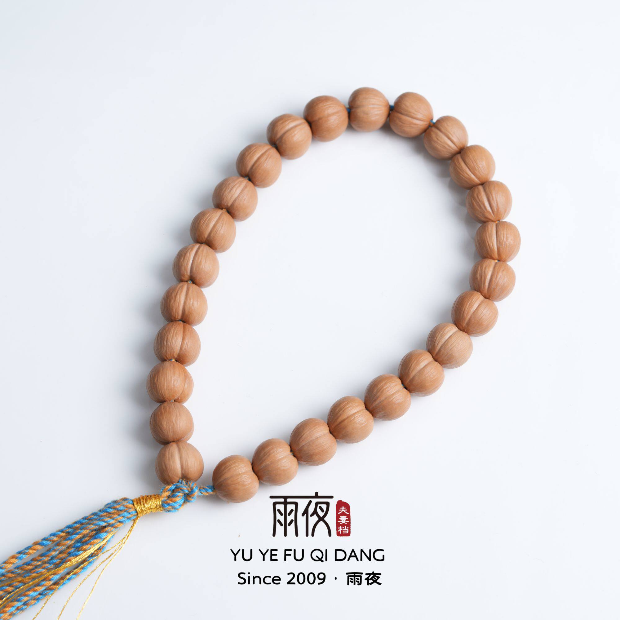 雨夜夫妻档猴头核桃雕刻文玩手把