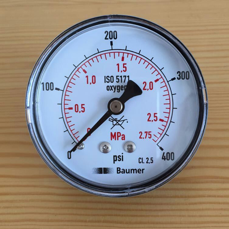 包邮液氧瓶压力表轴向径向杜瓦罐Y50-2.8 4Mpa 400PSI 600PSI,1/4