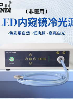馨迪高亮白光20WLED工业可视采耳内窥镜冷光源动物耳鼻腔内窥镜灯