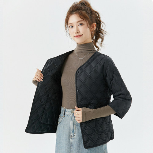 羽绒棉短款修身时尚保暖棉衣