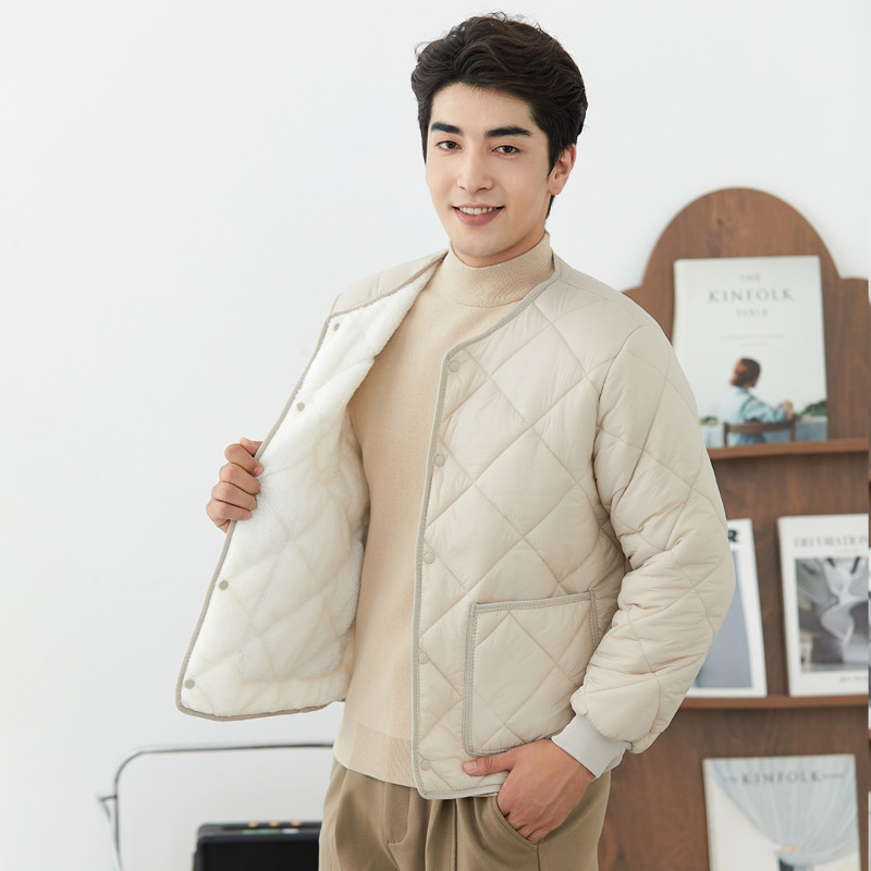 保暖加绒加厚棉服秋冬