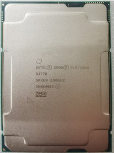 INTEL 8377B正式 34/68 2.9满载3.5睿3.6G 拼 8352Y 8375C 8373C