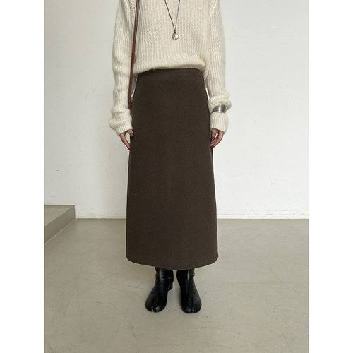 MMCDITION毛呢半身裙女秋冬新款