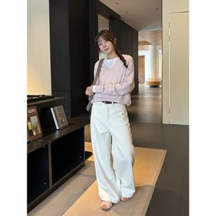 加厚宝宝绒显瘦休闲阔腿裤 冬款 子女十三行1528 极简主义八色 ICC