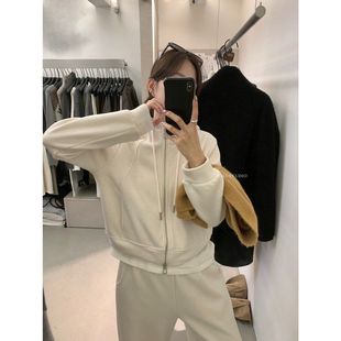 套装 抽绳卫衣裤 韩系休闲风奥粒绒加厚卫衣外套 K5646 MISS密思