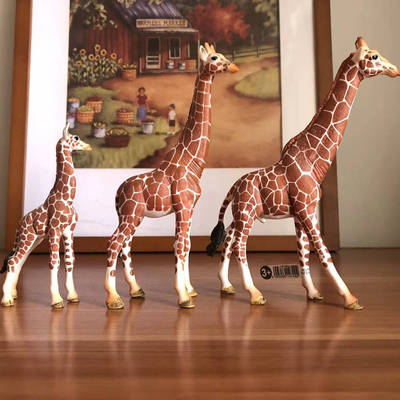 Schleich思乐公母长颈鹿小长颈鹿