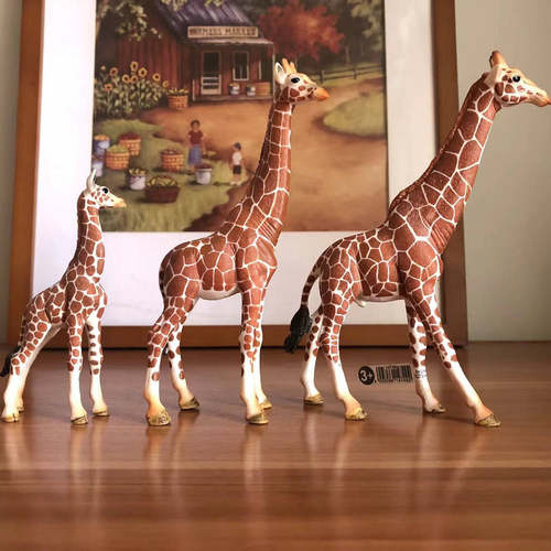 Schleich思乐公母长颈鹿小长颈鹿