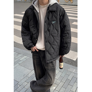 2024冬可拆卸连帽抽绳刺绣标棉服棉衣MY9268P138 100聚酯纤维图片