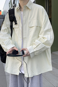 2024春长袖条纹衬衣c3103p58图片