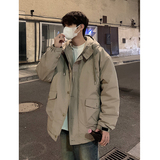 2024秋冬抽绳连帽短款棉服棉衣MY9263P158100聚酯纤维，男装棉衣，电商A138B