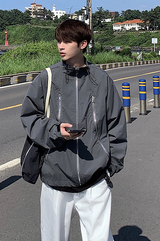 2024春拉链设计夹克外套jk9223p118,男装夹克,电商A138B