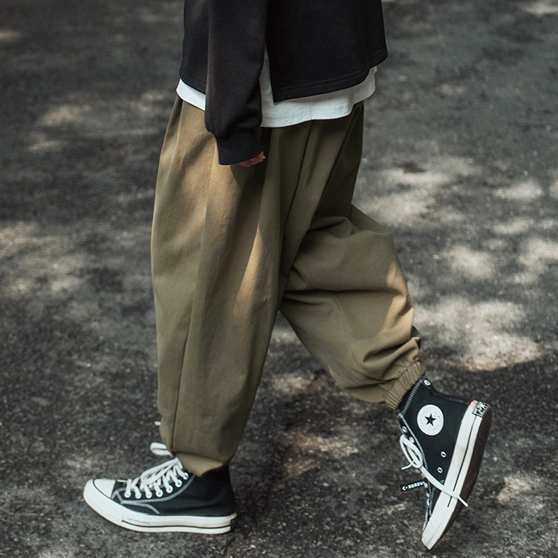 Japanese youth super loose casual pants