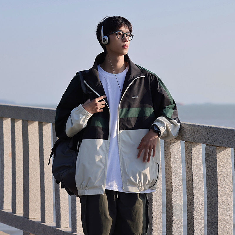 2024春拼接夹克外套jk9205p75,男装夹克,电商A138B