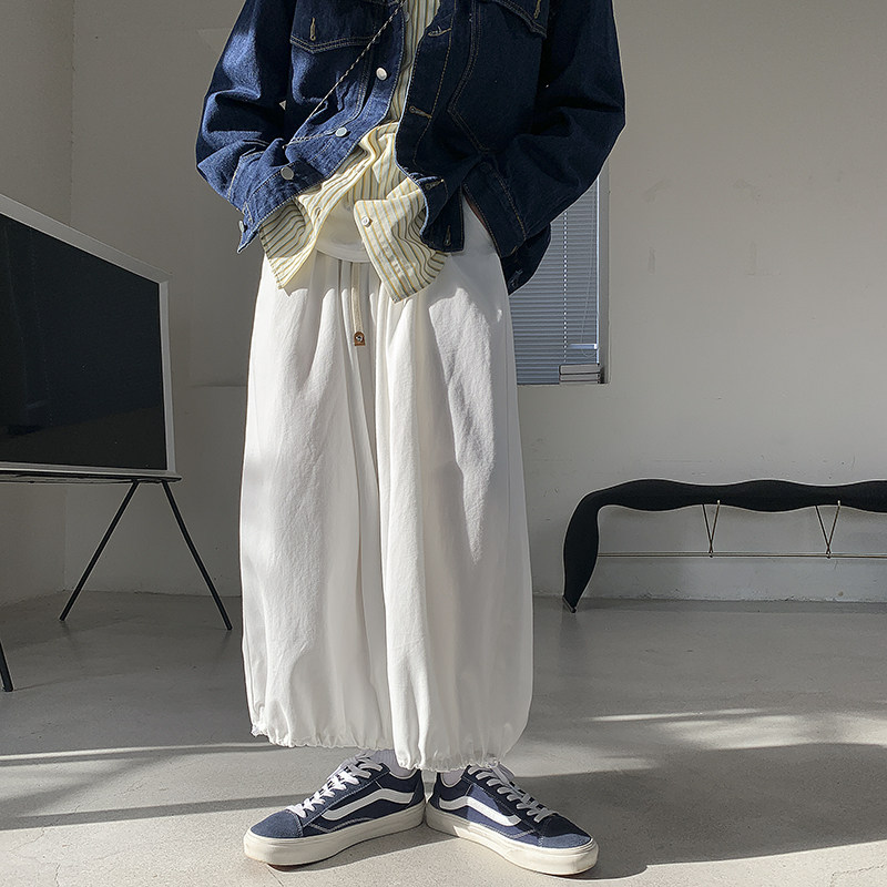 青少年宽松大码休闲裤灯笼裤九分裤长裤k7199p55控68,男装休闲裤,电商A138B