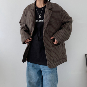 2024春休闲格子西装外套xz9232p118图片
