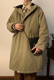 连帽中长款羊羔毛厚棉衣my9125p158控218，男装棉衣，电商A138B