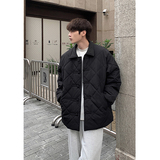 2024冬纯色菱格盘扣棉服棉衣MY9269P128100聚酯纤维，男装棉衣，电商A138B