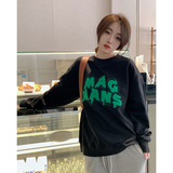 2024春拼皮刺绣圆领套头卫衣w5068p68，女装卫衣/绒衫，电商A138B