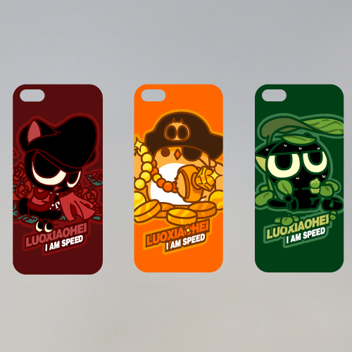 罗小黑手机贴iphone5动漫周边