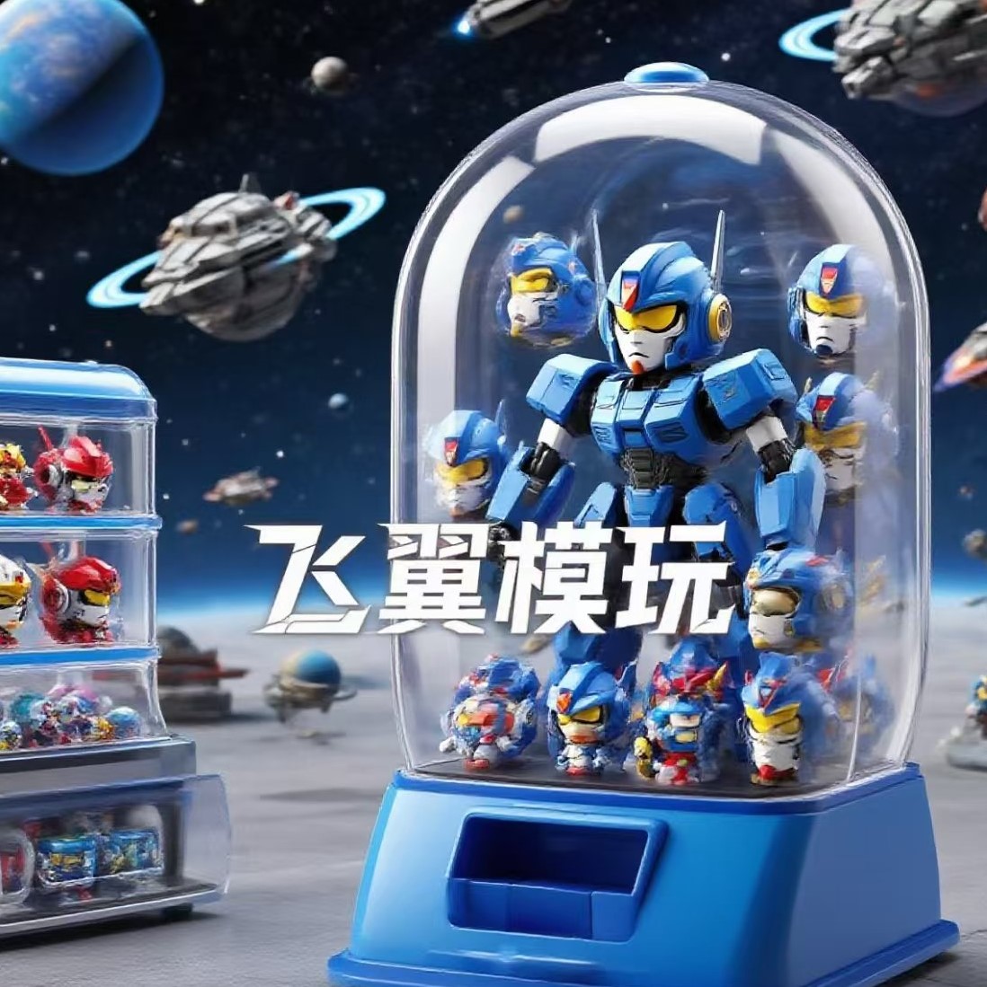 飞翼模玩高达假面骑士盲盒福袋在线扭蛋机28元一番赏无限赏