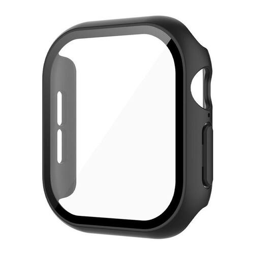 适用苹果手表12手表壳Apple Watch S12壳膜钢化一体保护 PC磨砂壳