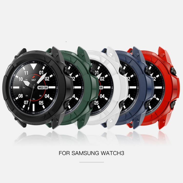 适用Galaxy watch3手表壳R840/R850保护刻度圈41mm/45mm半包配件