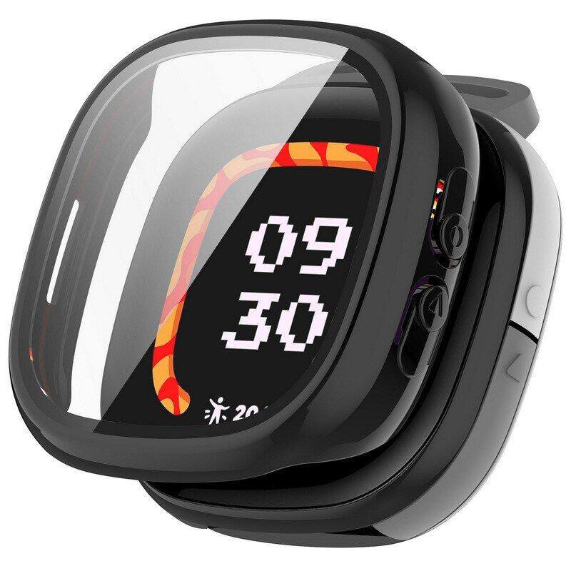 适用Fitbit Ace LTE保护壳aceLTE儿童手表全包表壳钢化一体免贴膜