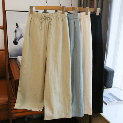 户外薄款透气休闲哈伦裤宽松九分