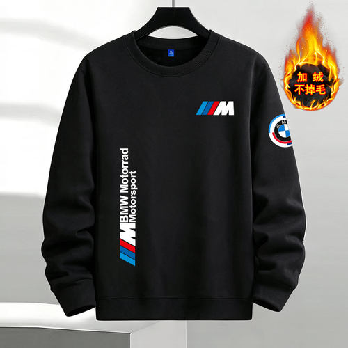 加绒圆领卫衣男BMW宝马M POWER性能汽车爱好者骑行服训练服外套服