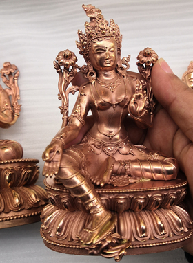 居家供奉密宗尼泊尔绿度母佛像