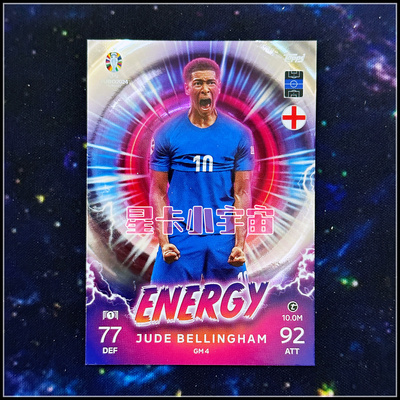 Topps欧洲杯2024球星卡ENERGY能量贝林厄姆英格兰
