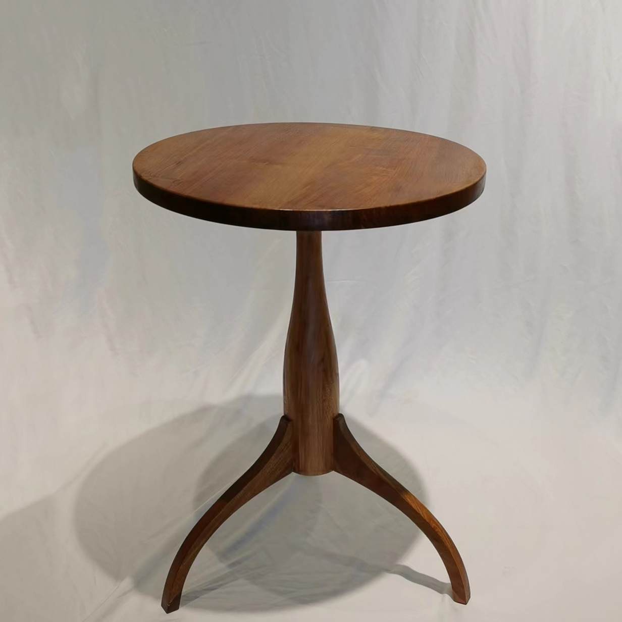 小圆桌实木角几边几夏克桌茶几卧室沙发圆几欧式复古简约风