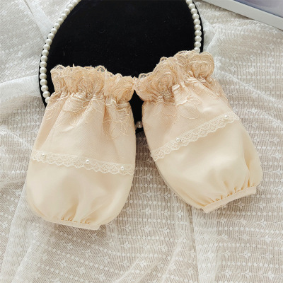 套袖黑色短款蕾丝百搭套袖