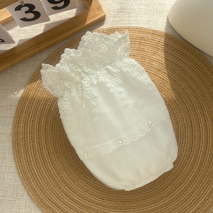 米白色蕾丝袖套女短款2025新款秋冬羽绒服防脏护袖成人办公室套袖